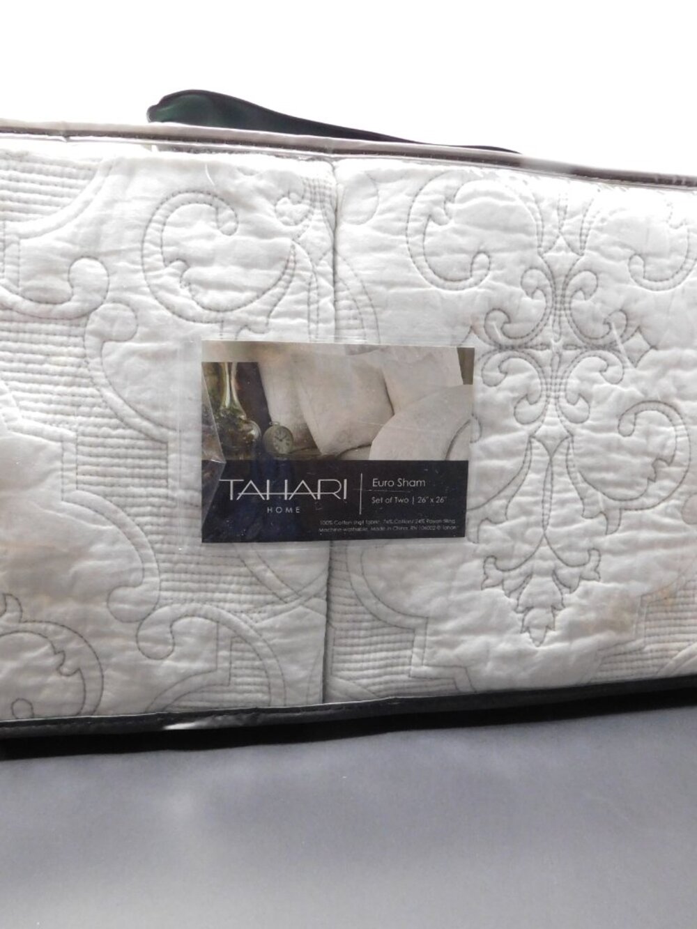 Tahari Home Euro Sham Set of Two 26" x 26"